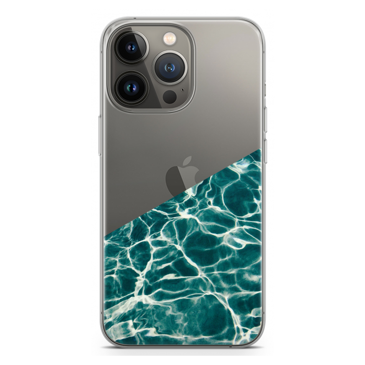 Weerkaatsing water: iPhone 13 Pro Transparant Hoesje