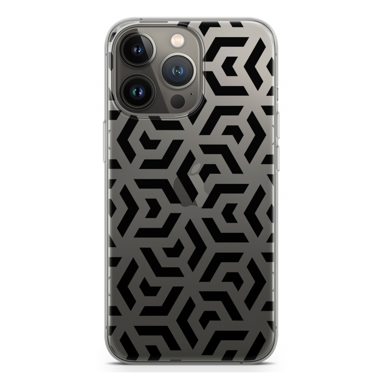 Crazy pattern: iPhone 13 Pro Transparant Hoesje