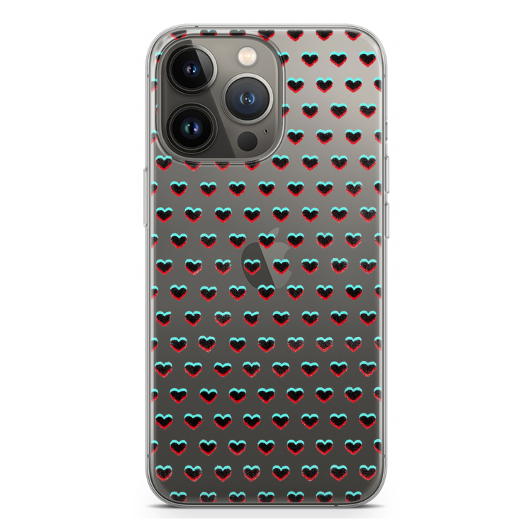 Hartjes: iPhone 13 Pro Transparant Hoesje
