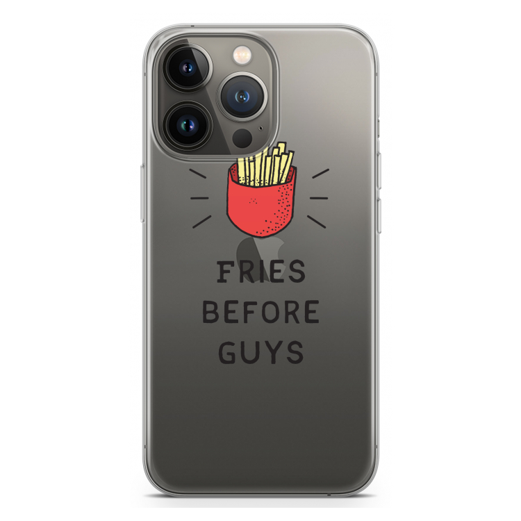 Fries before guys: iPhone 13 Pro Transparant Hoesje