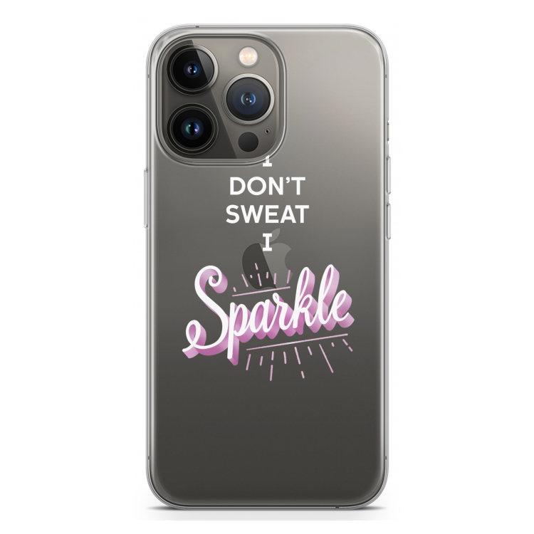 Sparkle quote: iPhone 13 Pro Transparant Hoesje