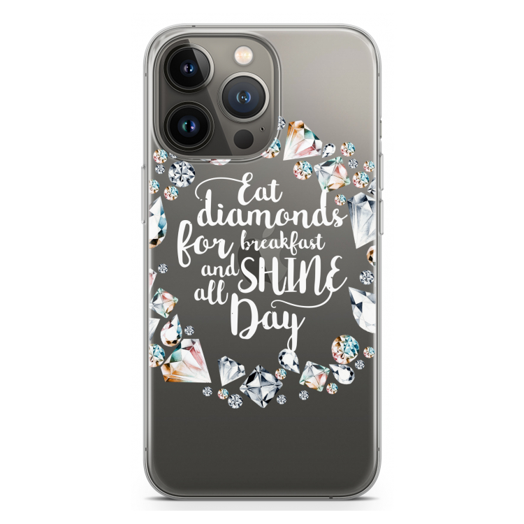 Diamonds: iPhone 13 Pro Transparant Hoesje