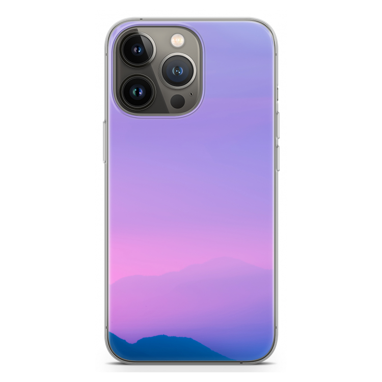 Sunset pastel: iPhone 13 Pro Transparant Hoesje
