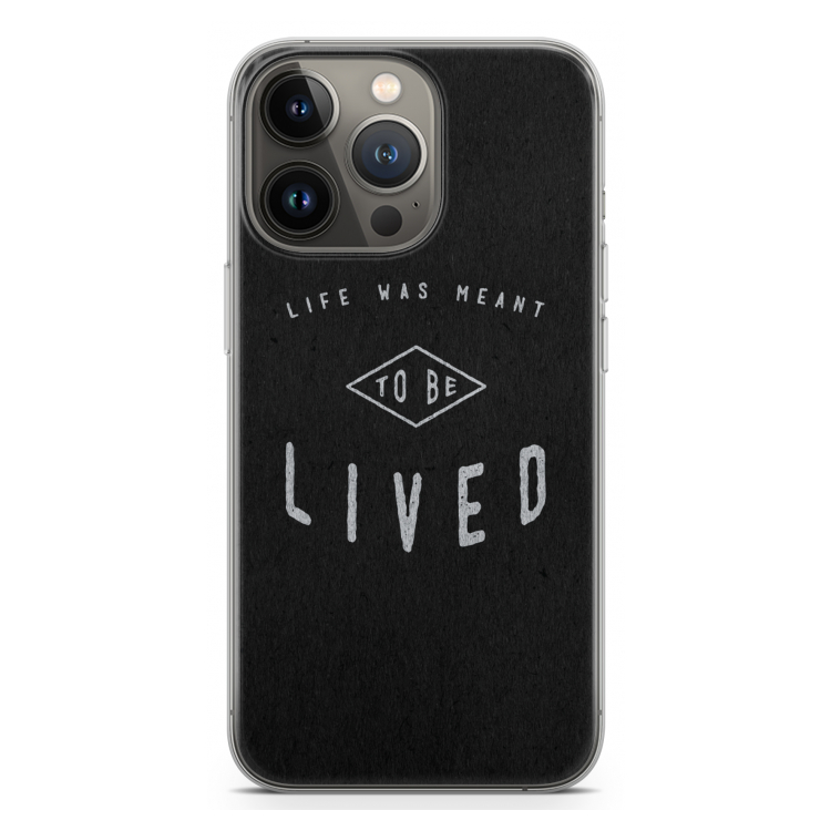 To be lived: iPhone 13 Pro Transparant Hoesje