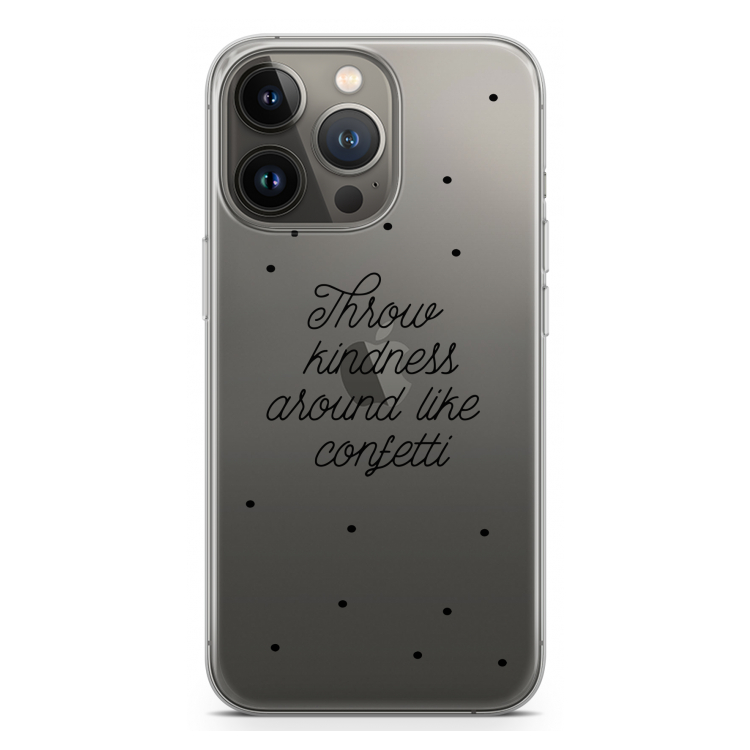 Confetti: iPhone 13 Pro Transparant Hoesje