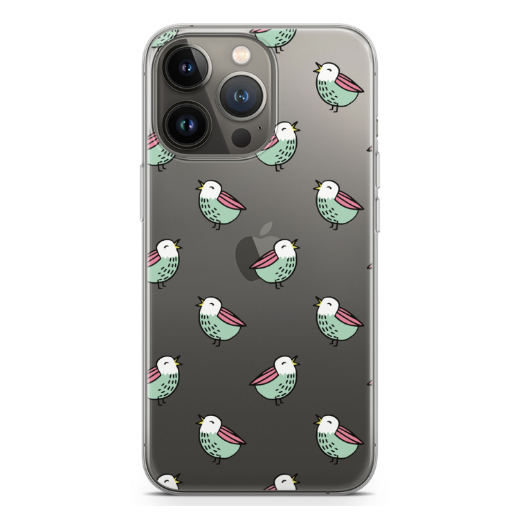 Vogeltjes: iPhone 13 Pro Transparant Hoesje