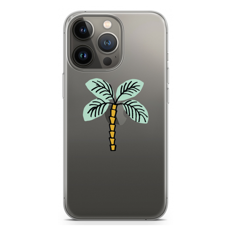 Palmboom: iPhone 13 Pro Transparant Hoesje