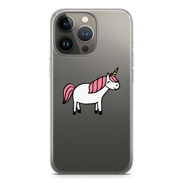 Eenhoorn: iPhone 13 Pro Transparant Hoesje