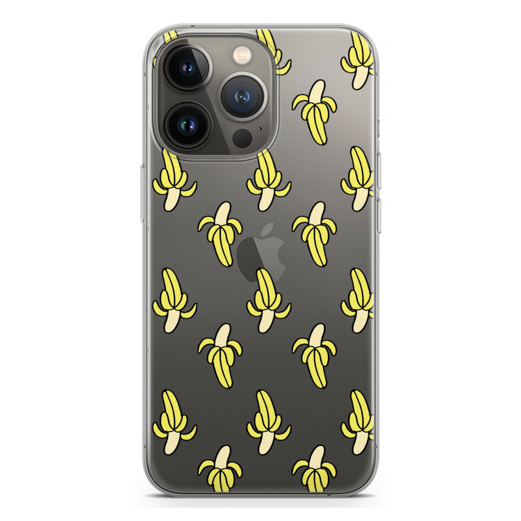 Bananas: iPhone 13 Pro Transparant Hoesje