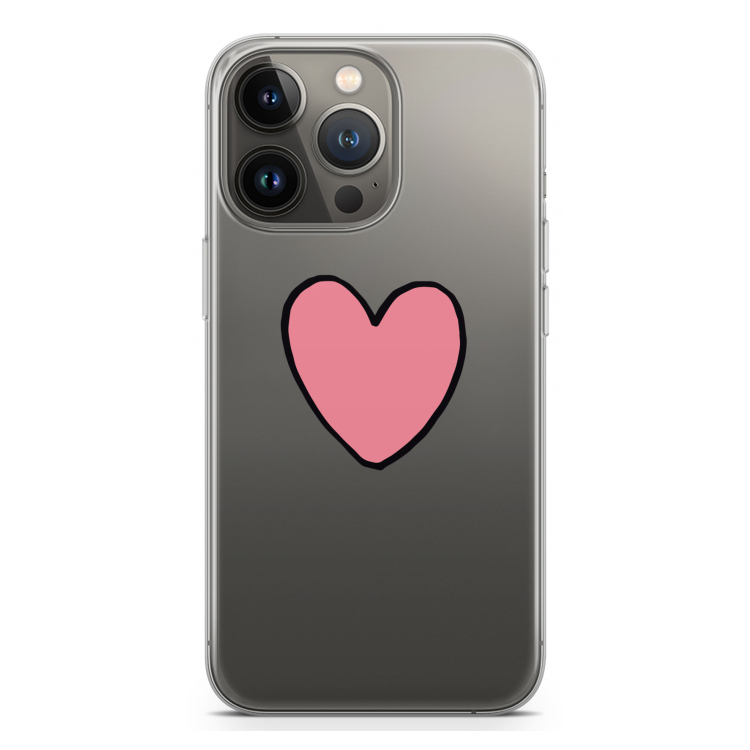 Hartje: iPhone 13 Pro Transparant Hoesje