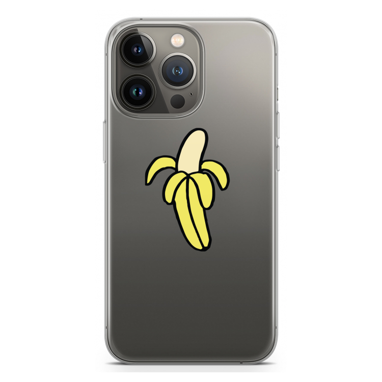 Banana: iPhone 13 Pro Transparant Hoesje