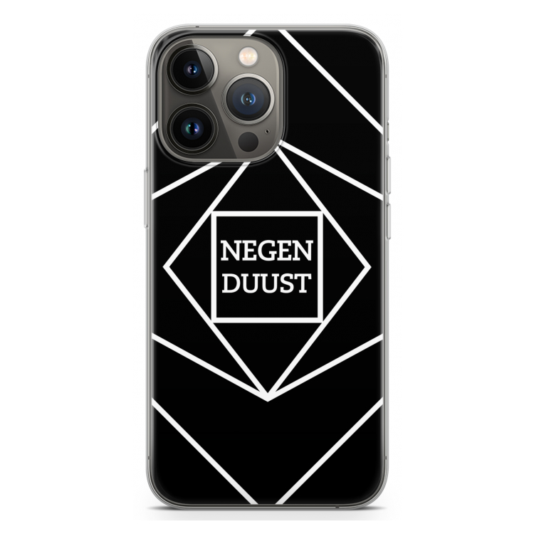 Negenduust geometrisch: iPhone 13 Pro Transparant Hoesje