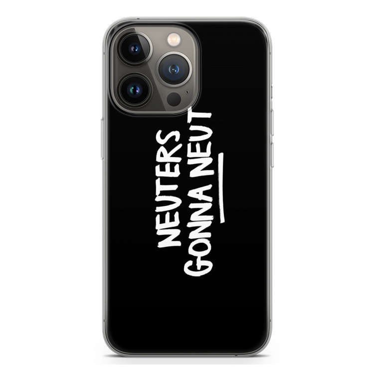 Neuters (zwart): iPhone 13 Pro Transparant Hoesje