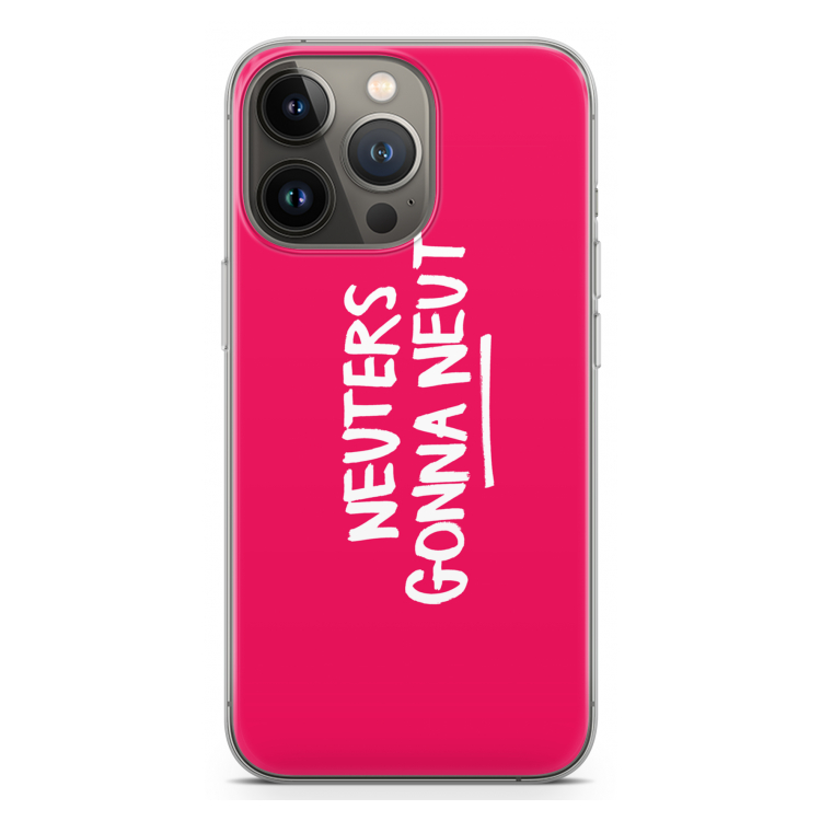 Neuters (roze): iPhone 13 Pro Transparant Hoesje