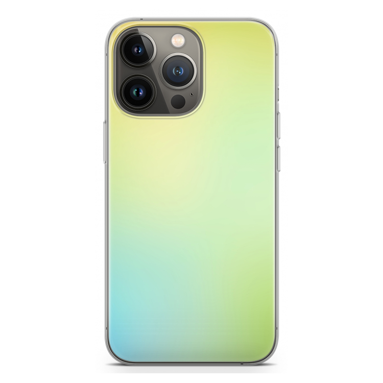 Minty mist pastel: iPhone 13 Pro Transparant Hoesje