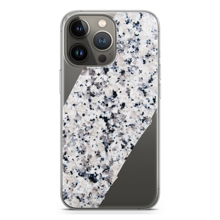 Gespikkelde marmer: iPhone 13 Pro Transparant Hoesje