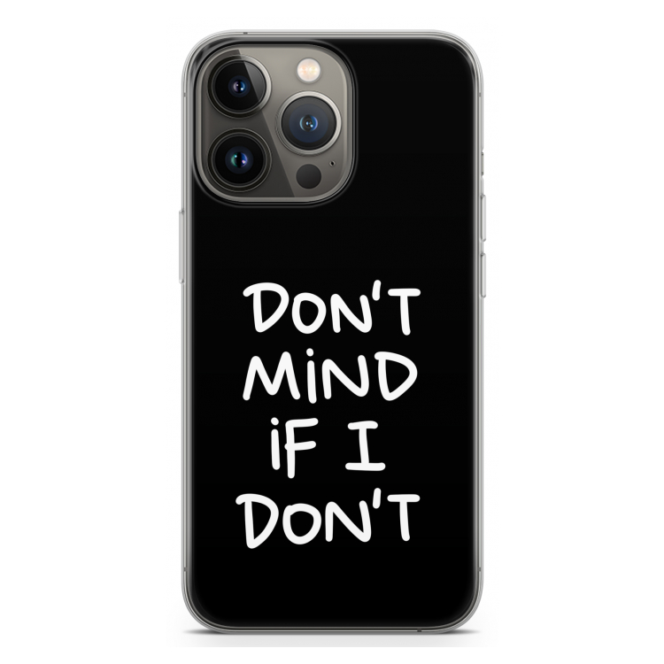 Don't Mind: iPhone 13 Pro Transparant Hoesje