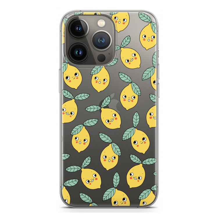 Citroenen: iPhone 13 Pro Transparant Hoesje