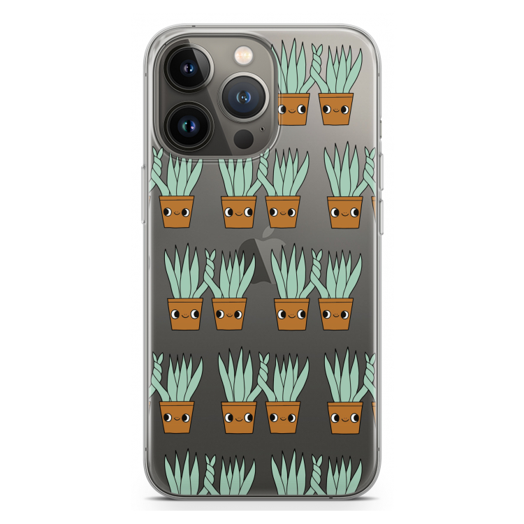 Sansevieria: iPhone 13 Pro Transparant Hoesje