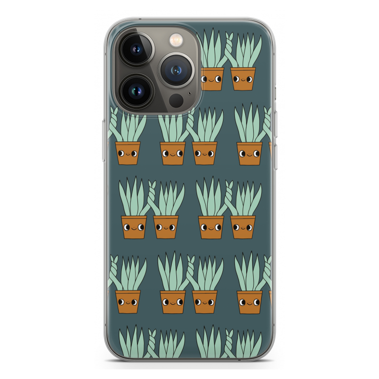Sansevieria: iPhone 13 Pro Transparant Hoesje