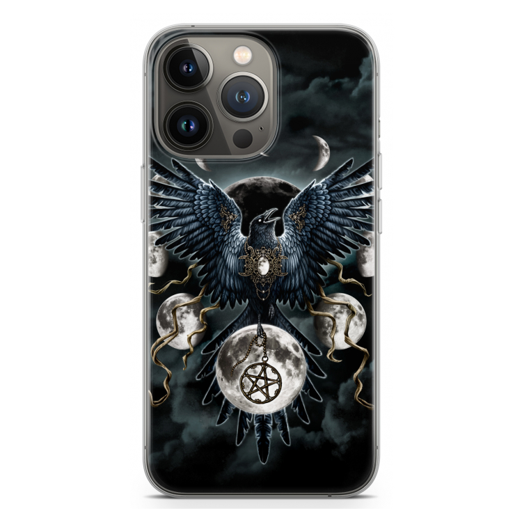 Sinister Wings: iPhone 13 Pro Transparant Hoesje