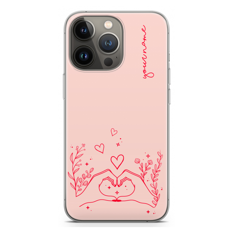 Love is in the air: iPhone 13 Pro Transparant Hoesje