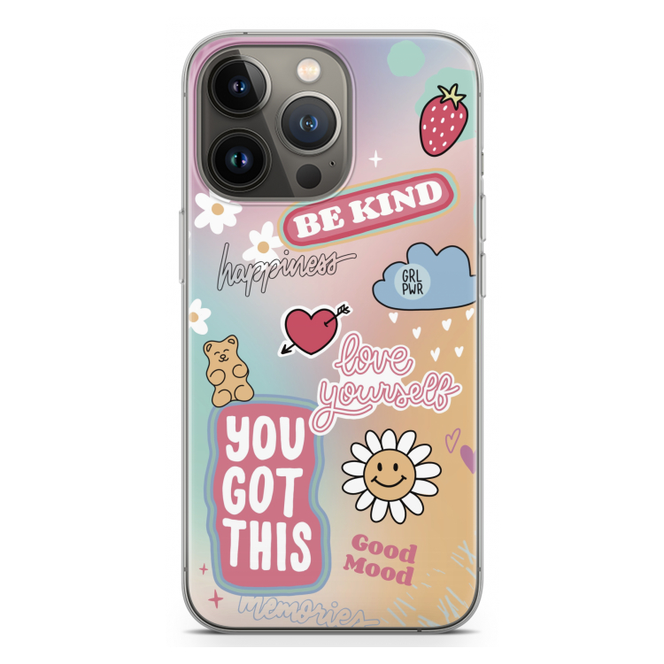 Positivity: iPhone 13 Pro Transparant Hoesje