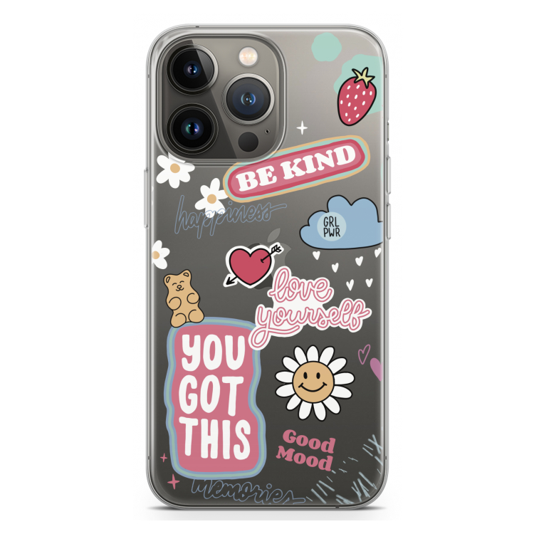 Positivity: iPhone 13 Pro Transparant Hoesje