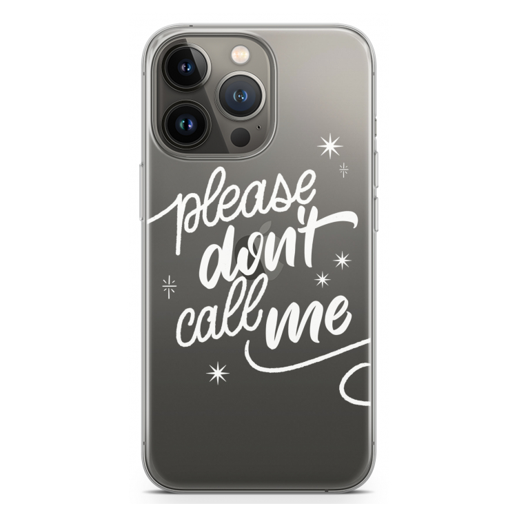 Don't call: iPhone 13 Pro Transparant Hoesje
