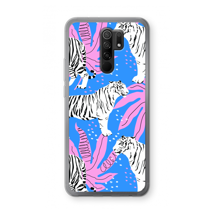 Tijger: Xiaomi Redmi 9 Transparant Hoesje