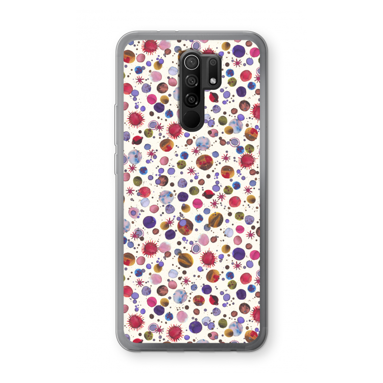 Planets Space: Xiaomi Redmi 9 Transparant Hoesje