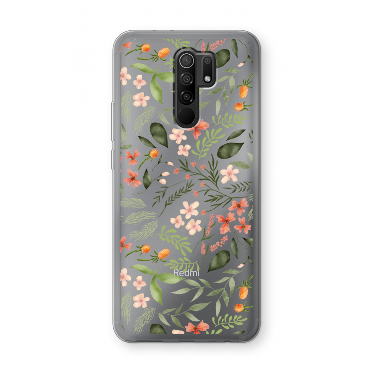 Sweet little flowers: Xiaomi Redmi 9 Transparant Hoesje