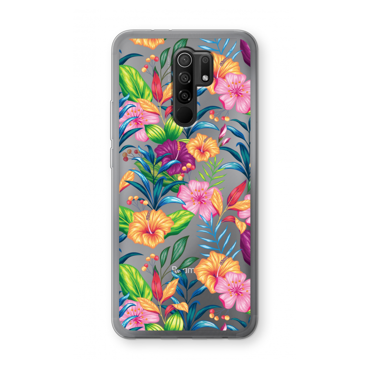 Tropisch 2: Xiaomi Redmi 9 Transparant Hoesje