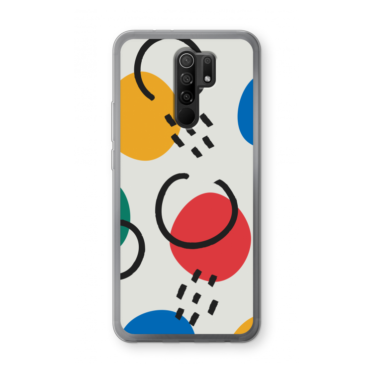 Illustratieve pop 3: Xiaomi Redmi 9 Transparant Hoesje
