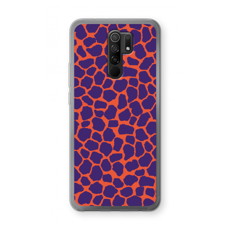 Purple Giraffe: Xiaomi Redmi 9 Transparant Hoesje