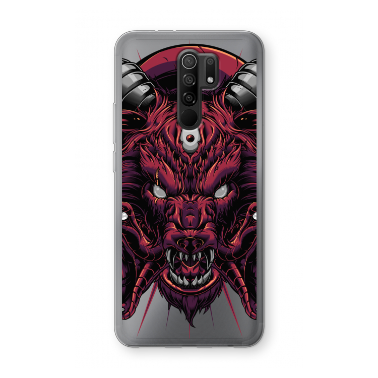 Hell Hound and Serpents: Xiaomi Redmi 9 Transparant Hoesje