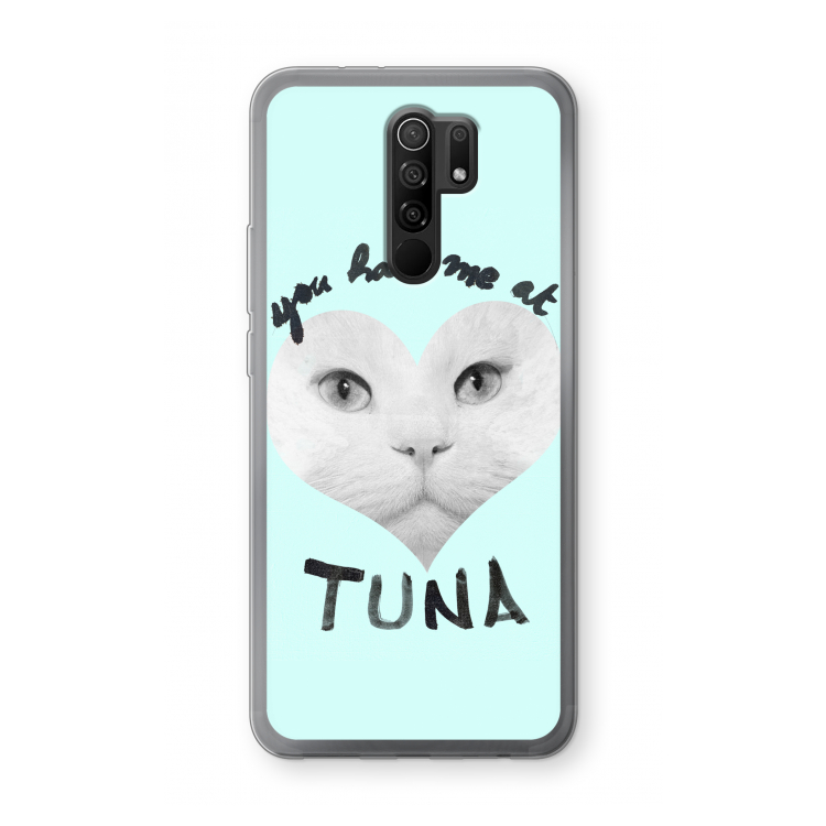 You had me at tuna: Xiaomi Redmi 9 Transparant Hoesje