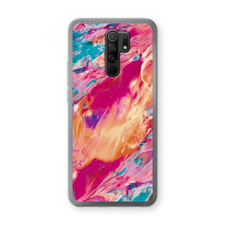 Pastel Echoes: Xiaomi Redmi 9 Transparant Hoesje