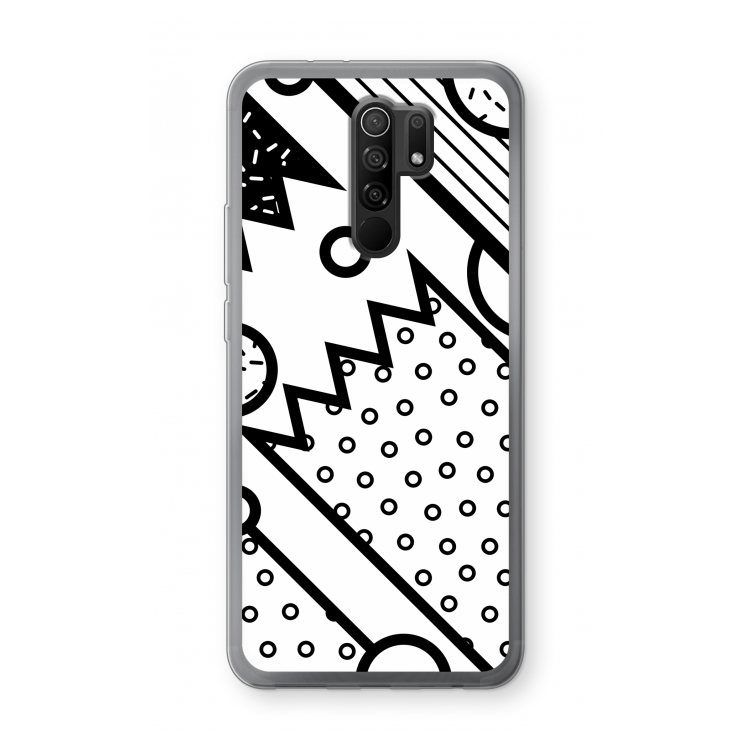 Pop Art #4: Xiaomi Redmi 9 Transparant Hoesje