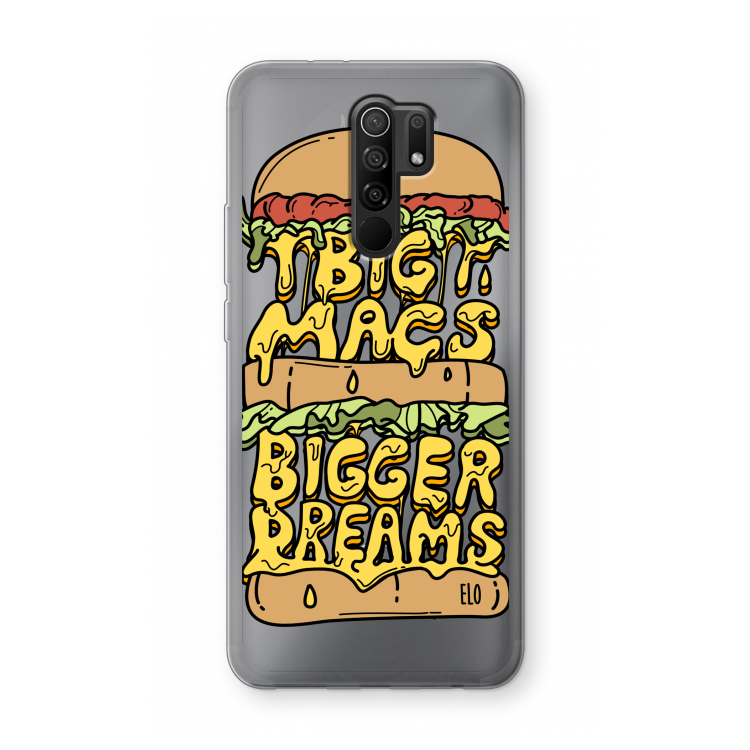 Big Macs Bigger Dreams: Xiaomi Redmi 9 Transparant Hoesje