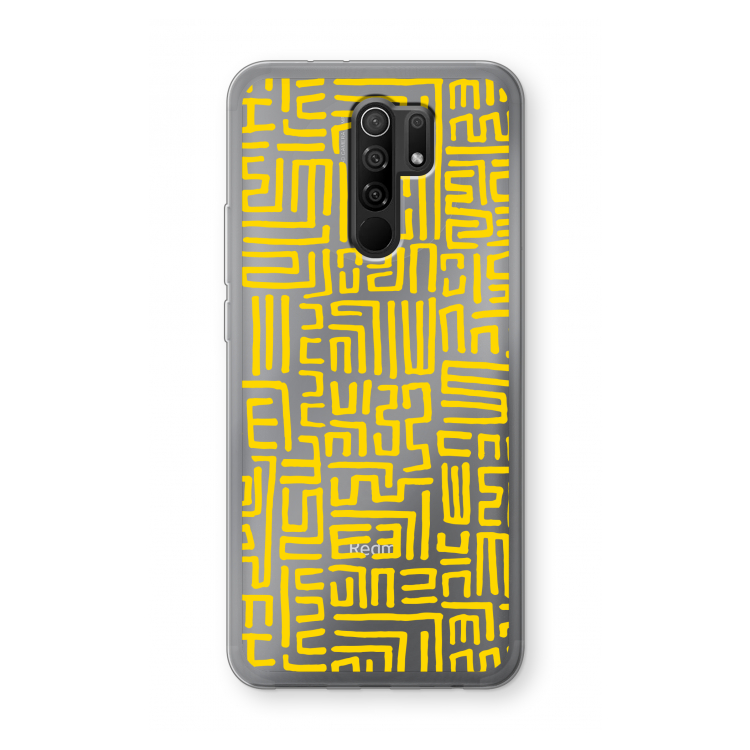 Majorelle Blue Print: Xiaomi Redmi 9 Transparant Hoesje