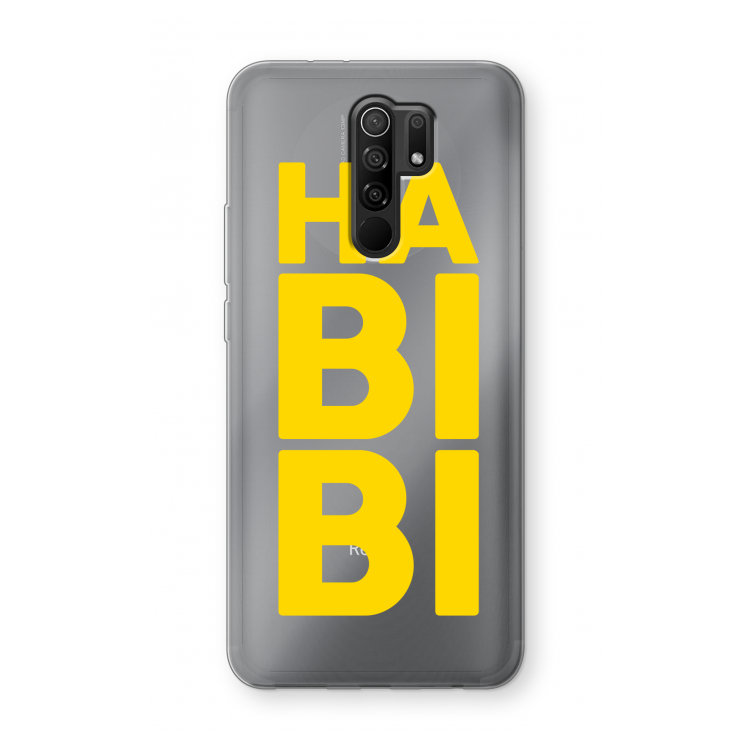 Habibi Blue: Xiaomi Redmi 9 Transparant Hoesje
