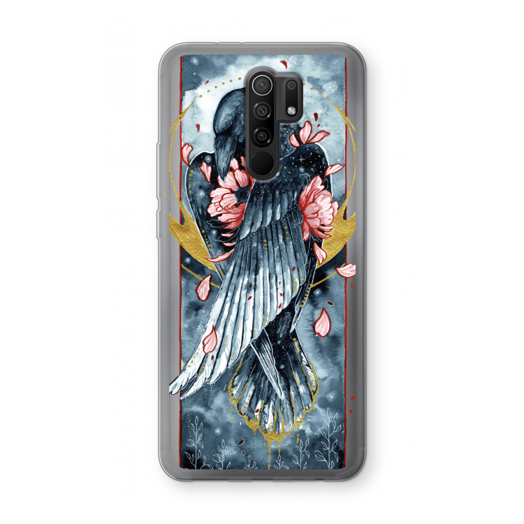 Golden Raven: Xiaomi Redmi 9 Transparant Hoesje