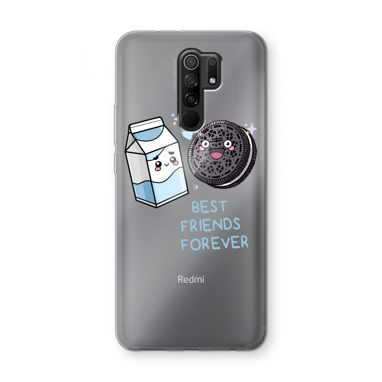 Best Friend Forever: Xiaomi Redmi 9 Transparant Hoesje