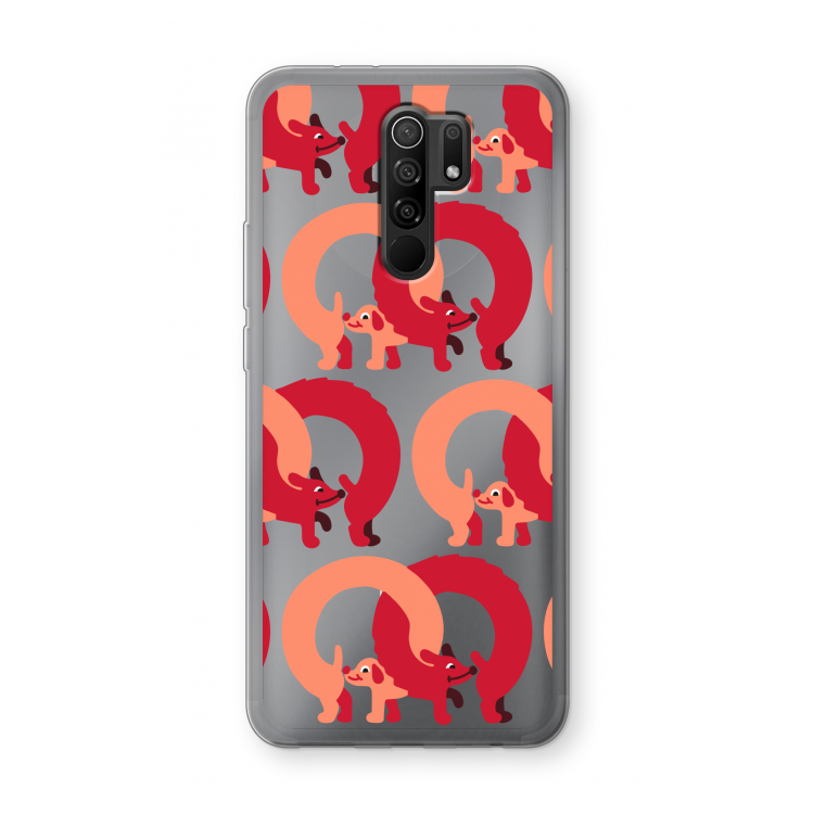 Dogs: Xiaomi Redmi 9 Transparant Hoesje