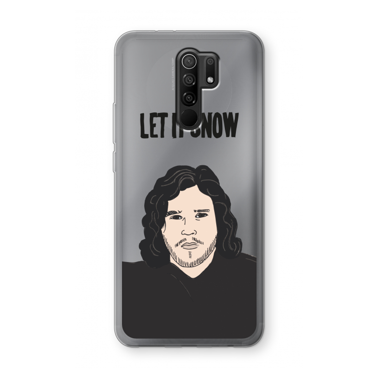 Let It Snow: Xiaomi Redmi 9 Transparant Hoesje