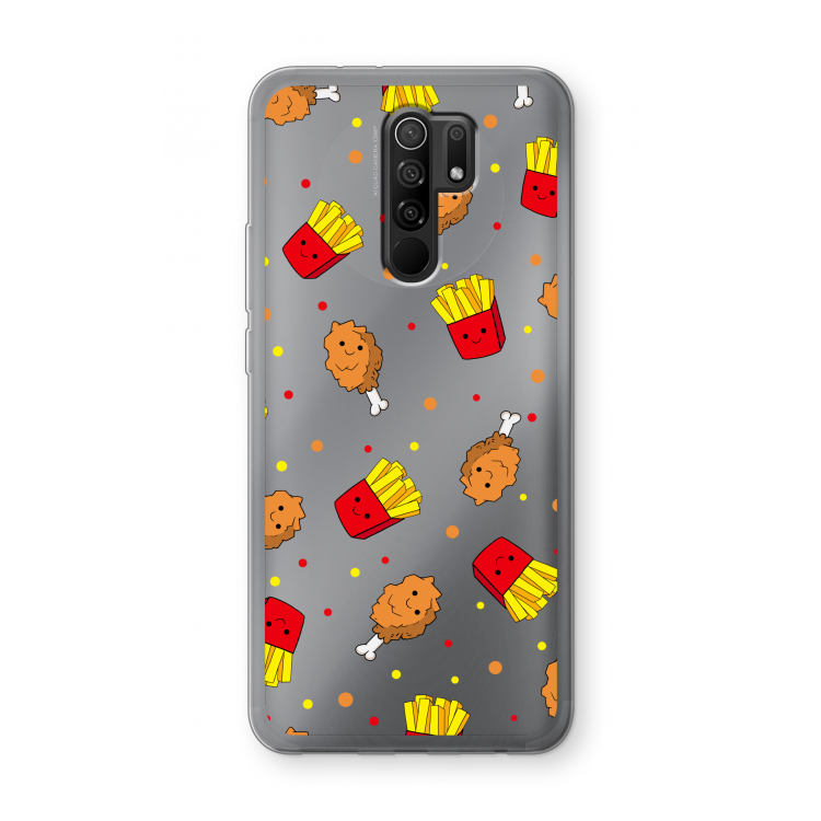 Chicken 'n Fries: Xiaomi Redmi 9 Transparant Hoesje