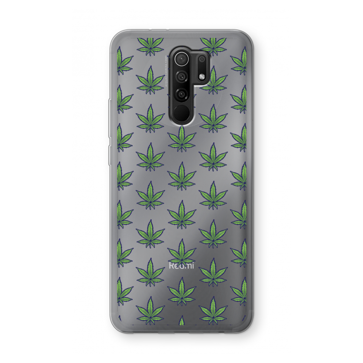 Weed: Xiaomi Redmi 9 Transparant Hoesje