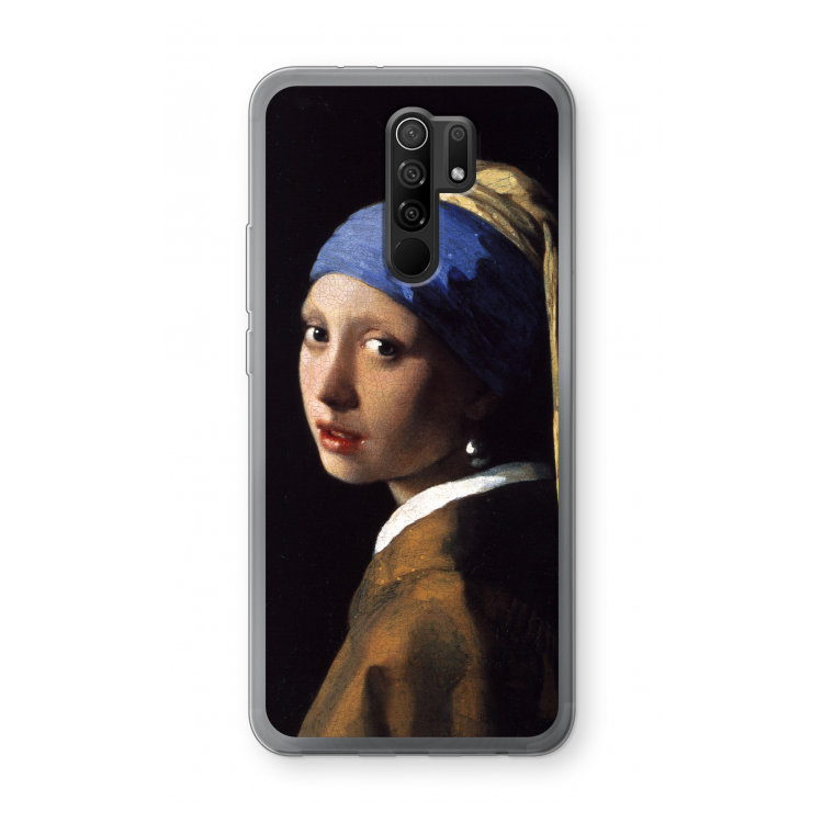The Pearl Earring: Xiaomi Redmi 9 Transparant Hoesje