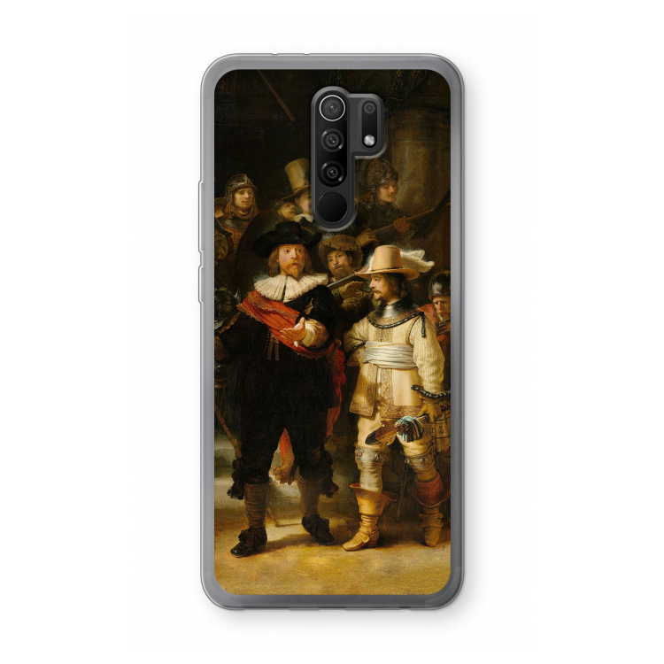 De Nachtwacht: Xiaomi Redmi 9 Transparant Hoesje